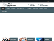 Tablet Screenshot of aldburyparish.org.uk